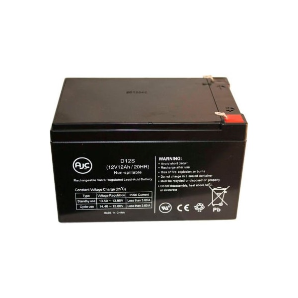 Battery Clerk AJC Rascal Fold & Go 760, Rascal 115 12V 12Ah Wheelchair Battery AJC-D12S-M-2-127361 - main